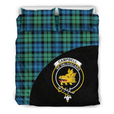 Campbell Ancient 01 Family Tartan Crest Wave Style Bedding Set